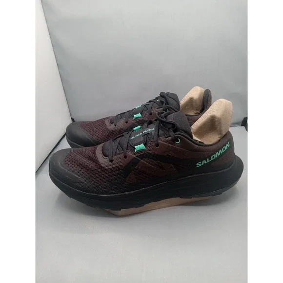 Salomon‎ Ultra Flow Black / Coffee Trail Running Shoe 475934 Men's Size 11
